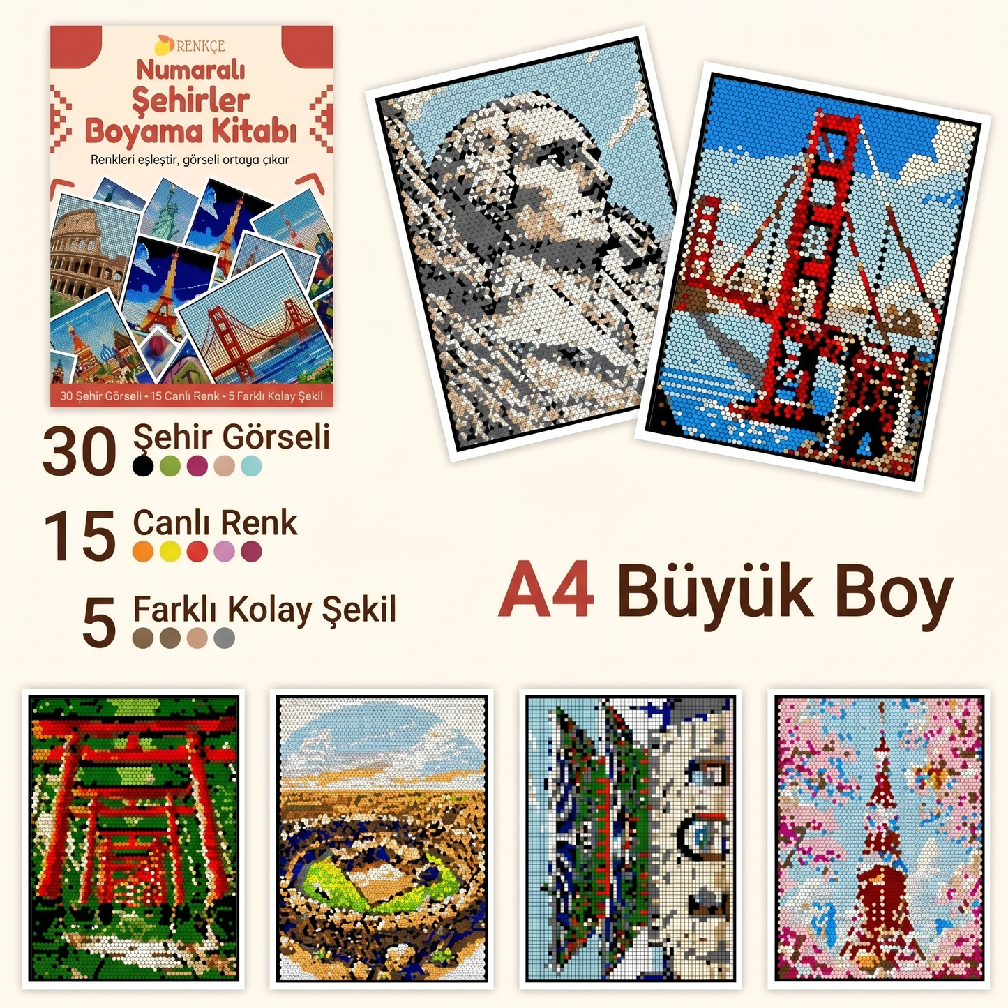 Renkçe - Numaralarla Boyama Kitabı