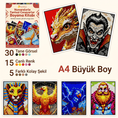 Renkçe - Numaralarla Boyama Kitabı