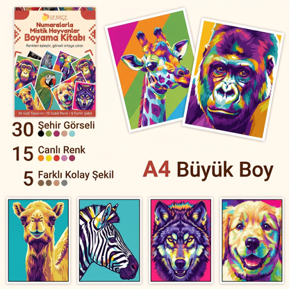 Renkçe - Numaralarla Boyama Kitabı